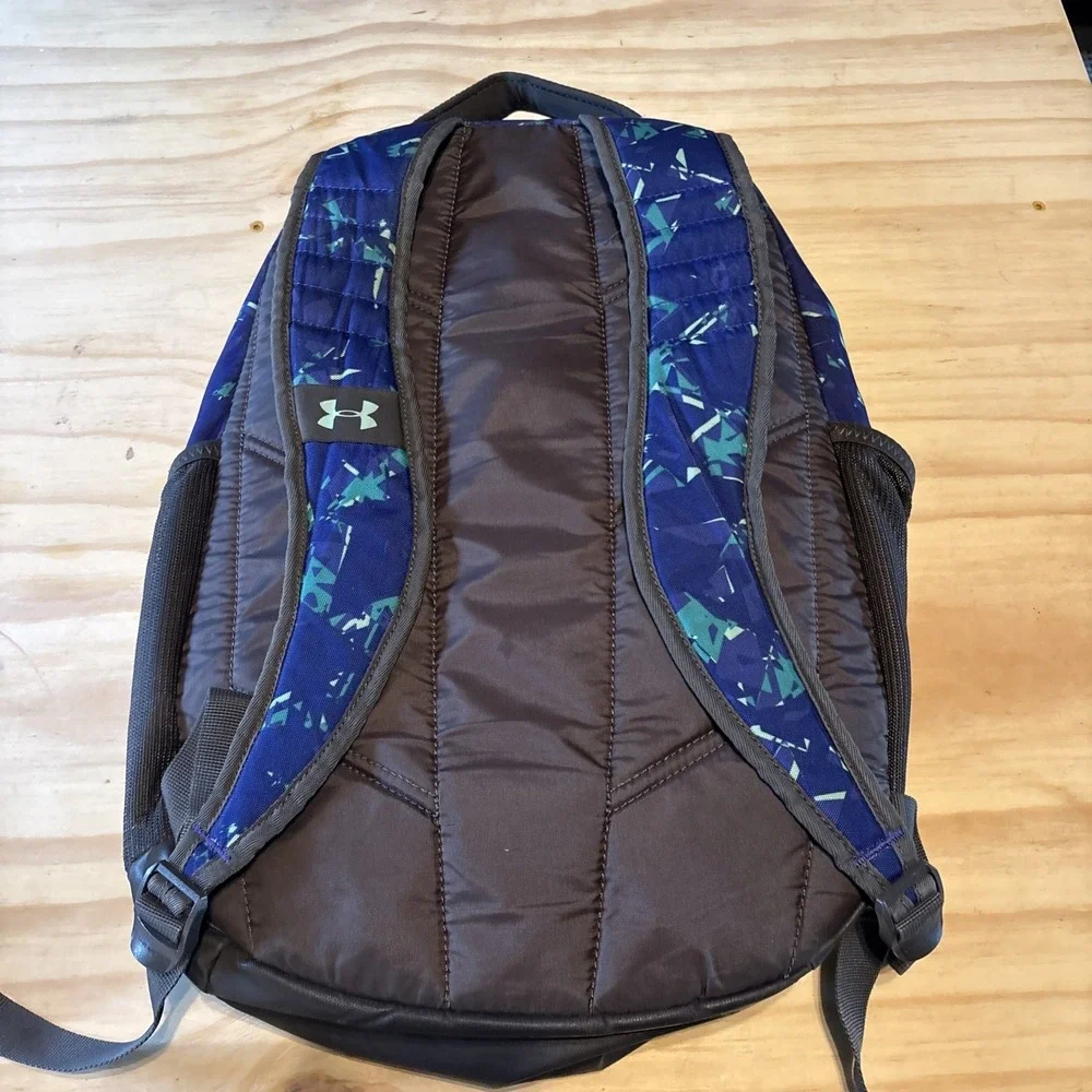 Under Armour Storm Backpack blue Purple School Sports Bag Preowned Very Good